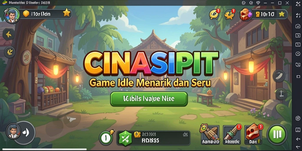Screenshot gameplay CINASIPIT dengan suasana yang ceria dan interaktif.
