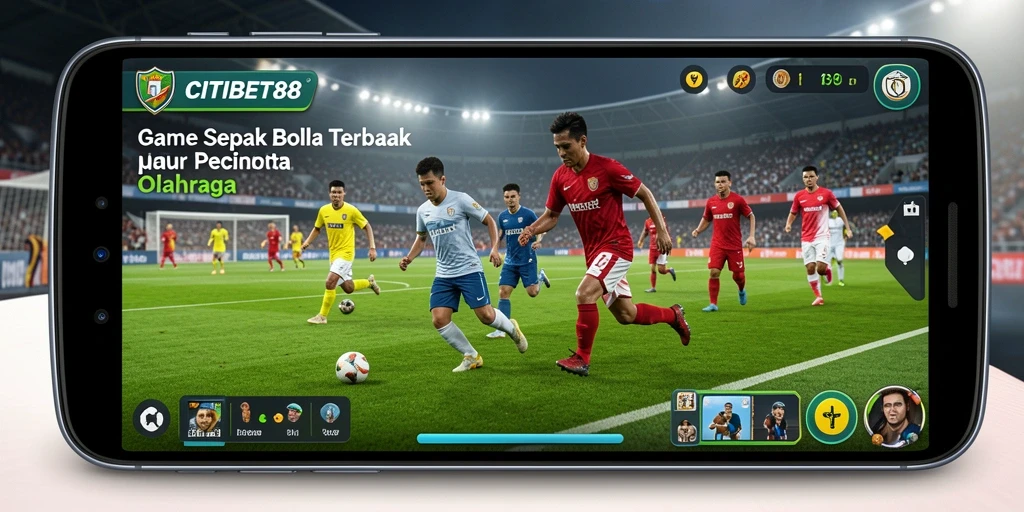 Tampilan seru gameplay sepak bola di CITIBET88.