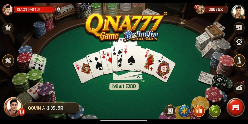 Screenshot DANA777 menampilkan gameplay seru QiuQiu.