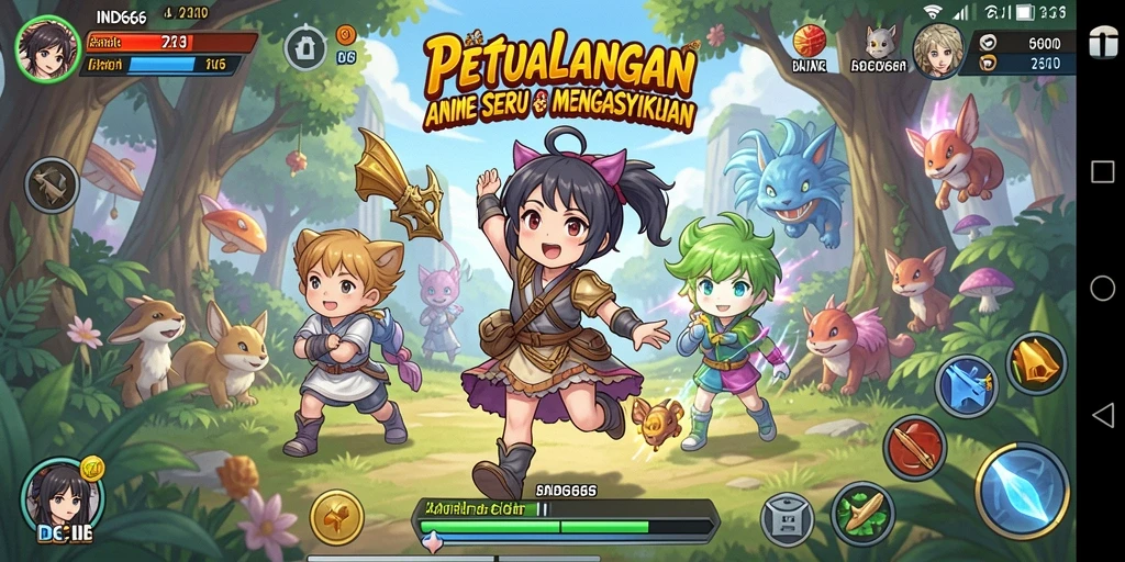 Tampilan menarik dari gameplay <strong>IND666</strong> dengan karakter Anime yang menakjubkan.