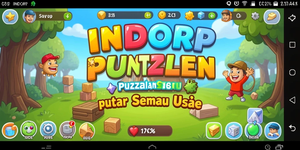 Tampilan gameplay menarik dari INDORP yang penuh tantangan puzzle.