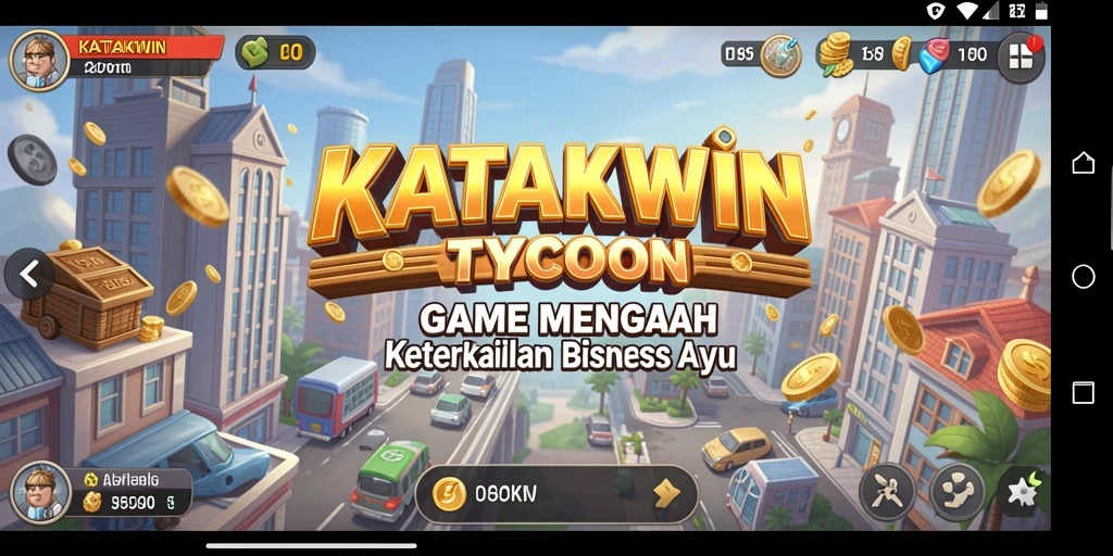 Tampilan gameplay KATAKWIN yang menarik dan interaktif.