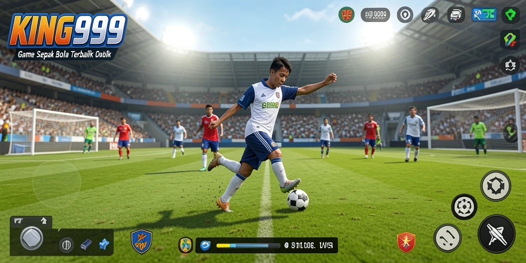 Tampilan gameplay KING999 yang seru dan mendebarkan di lapangan.