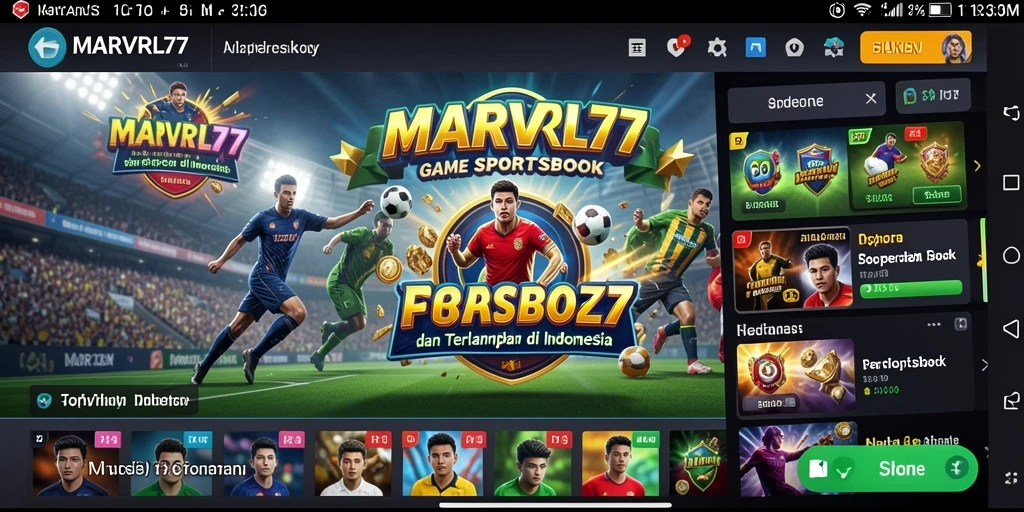 Tampilan gameplay Sportsbook yang interaktif dan menarik.