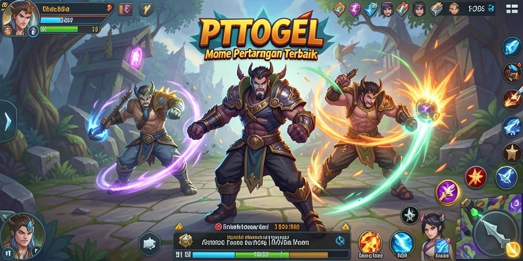 Tampilan seru gameplay PTTOGEL di arena MOBA.