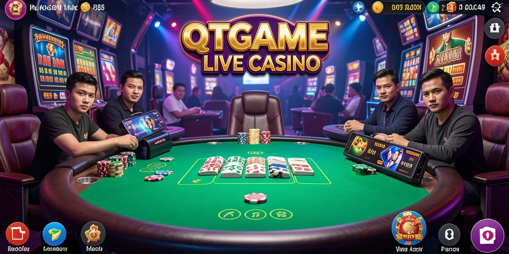 Screenshot gameplay Live Casino QTGAME yang menarik dan interaktif.