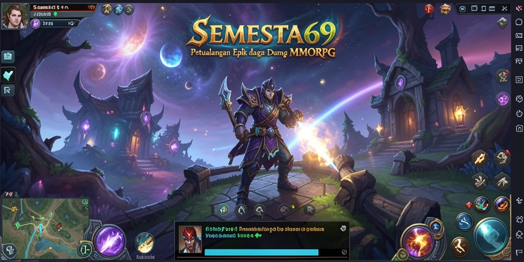 Tampilan gameplay menarik di dunia fantasi SEMESTA69.
