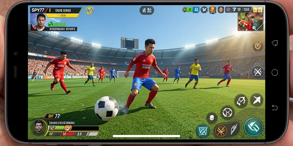 Screenshot SPY77 memperlihatkan aksi seru dalam permainan olahraga.